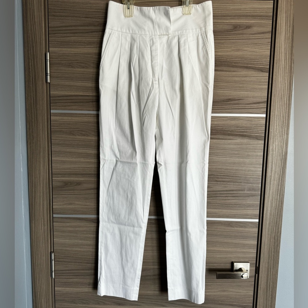 RED Valentino Bianco Ottico High waisted trousers- European 44